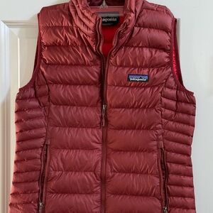 Patagonia Women's Burgundy Down Sweater Vest